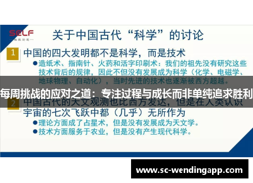 每周挑战的应对之道：专注过程与成长而非单纯追求胜利